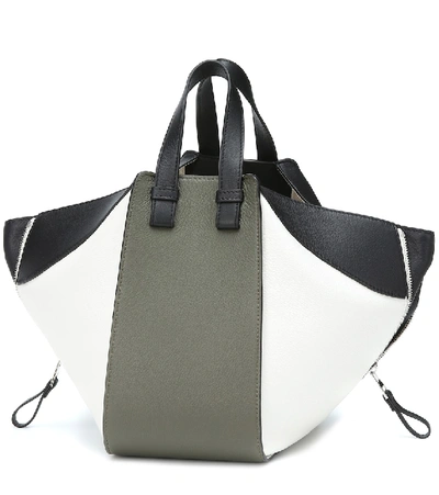 Shop Loewe Hammock Small Leather Shoulder Bag In Multicoloured
