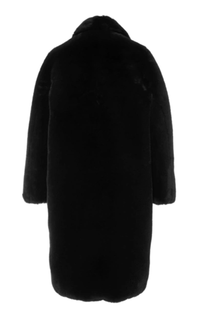 Shop Apparis Laure Faux-fur Coat In Black