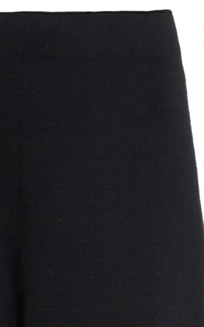 Shop Mansur Gavriel Milano Wool Wide-leg Pants In Black