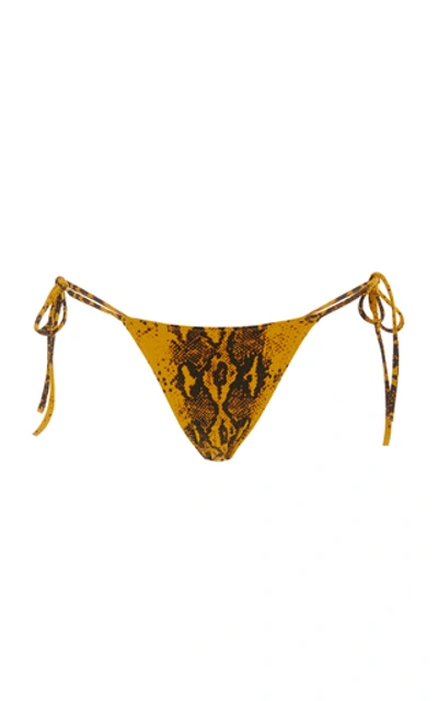 Shop Tropic Of C Praia Printed Bikini Bottom In Animal