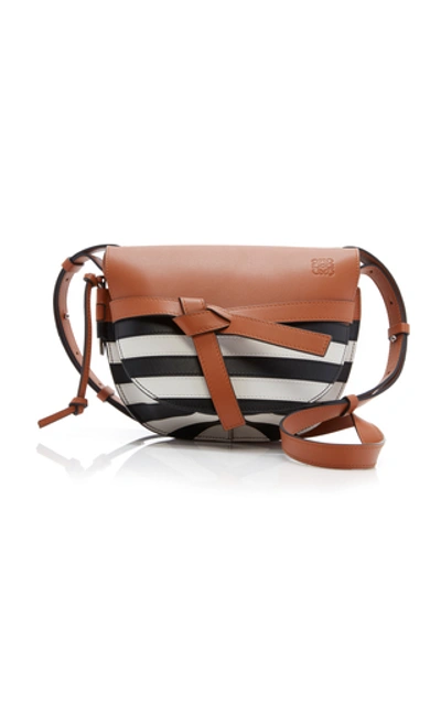 Shop Loewe Gate Marine Small Leather Bag In Multi