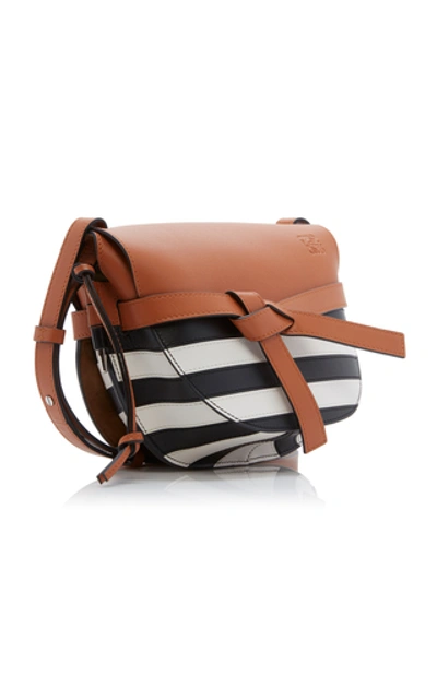 Shop Loewe Gate Marine Small Leather Bag In Multi