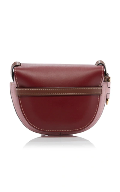 Shop Loewe Gate Small Leather Shoulder Bag In Pink