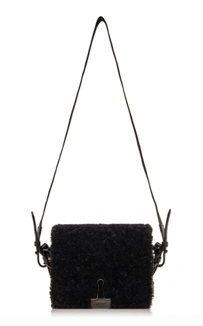 Shop Off-white Montone Flap Bag In Black