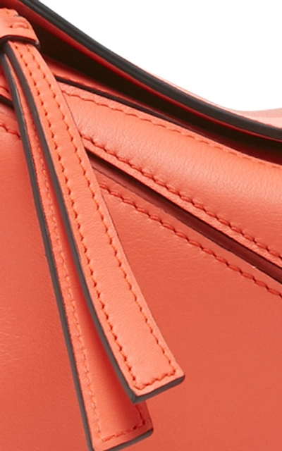 Shop Loewe Puzzle Mini Leather Shoulder Bag In Orange