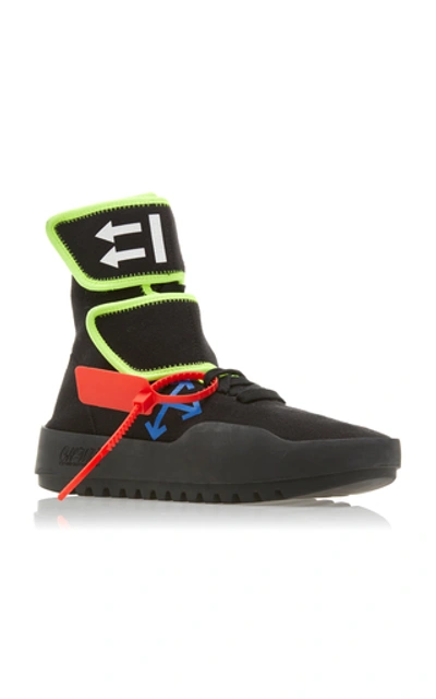 Shop Off-white Moto Wrap Sneakers In Black