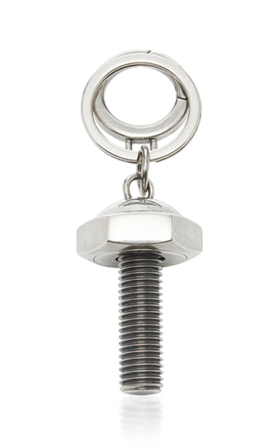 Shop Prada Screw Silver-tone Keychain