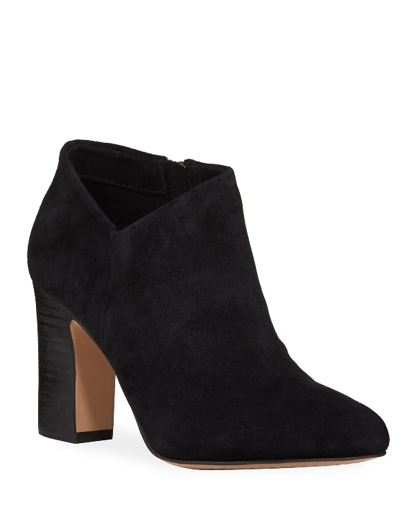 Splendid Neves Suede Ankle Booties In Black | ModeSens