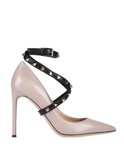 Shop Valentino Pumps In Dove Grey