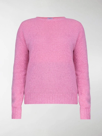 Shop Prada Lana Knit Jumper In Pink