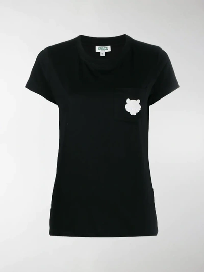 Shop Kenzo Tiger Pocket T-shirt In Black