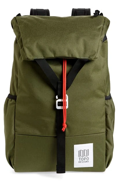 Shop Topo Designs Y-pack Backpack In Olive