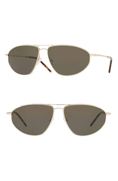 Shop Oliver Peoples Kallen 62mm Oversize Aviator Sunglasses In Gold