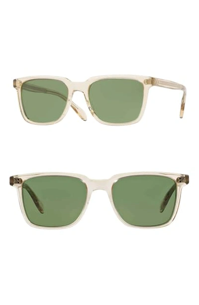 Shop Oliver Peoples Ndg 50mm Sunglasses In Buff