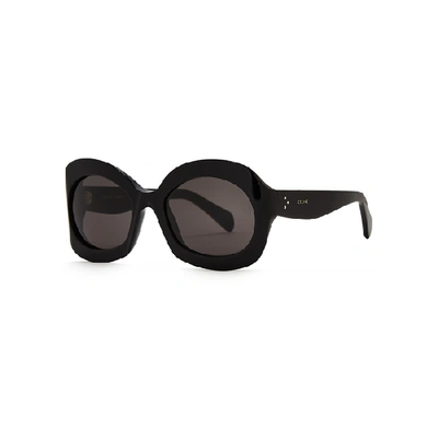 Shop Celine Black Oversized Sunglasses