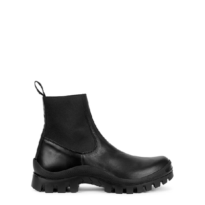Shop Atp Atelier Catania 25 Black Leather Chelsea Boots