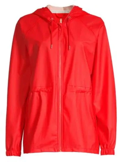 Shop Rains Women's Waterproof Jacket In Red