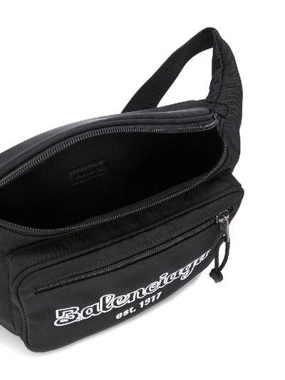Shop Balenciaga Black Explorer Belt Bag