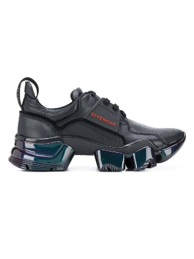 Shop Givenchy Iridescent Jaw Low Top Sneakers In Black