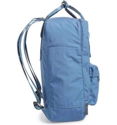 Shop Fjall Raven Kanken Water Resistant Backpack In Blue Ridge/ Random Blocked