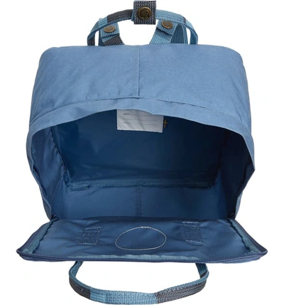 Shop Fjall Raven Kanken Water Resistant Backpack In Blue Ridge/ Random Blocked