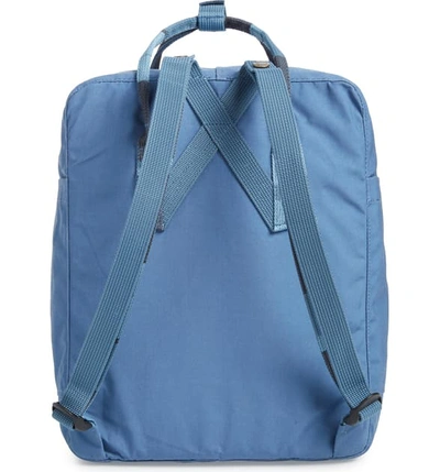 Shop Fjall Raven Kanken Water Resistant Backpack In Blue Ridge/ Random Blocked