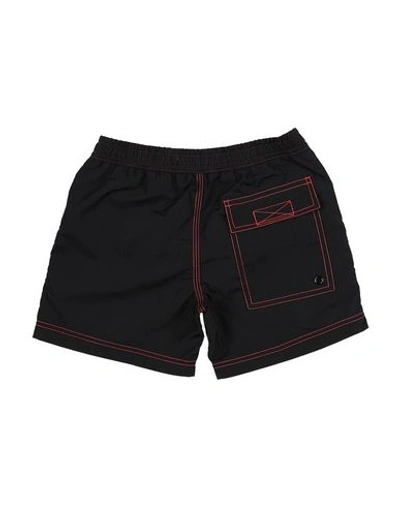 Shop Burberry Swim Trunks In Black