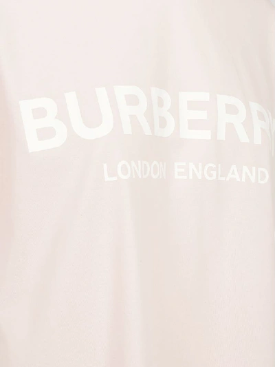 Shop Burberry T-shirt In Alabaster Pink