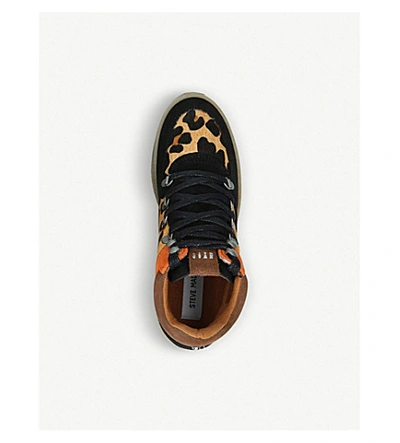Steve Madden Pandora Panelled Trainers In Blk/other |