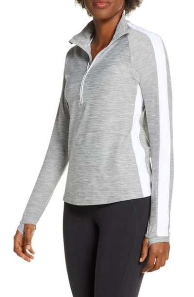 Shop New Balance Transform Half-zip Pullover In Athletic Grey