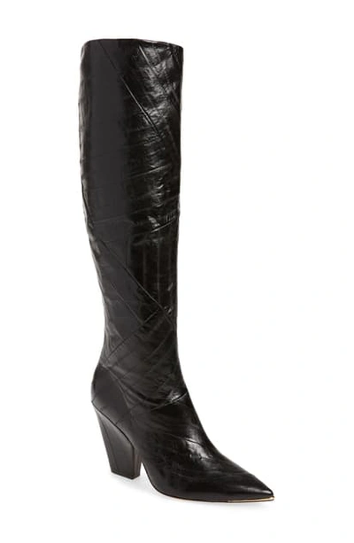 Shop Tory Burch Lila Knee High Boot In Perfect Black