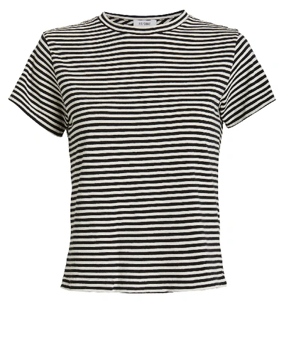 Shop Re/done The Classic Striped T-shirt In Black/white Stripe