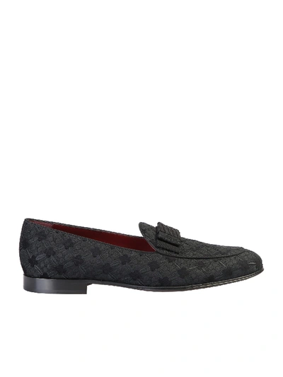Shop Dolce & Gabbana Vivaldi Loafers In Black
