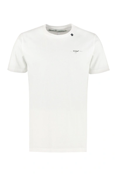 Shop Off-white Crew-neck Cotton T-shirt In White