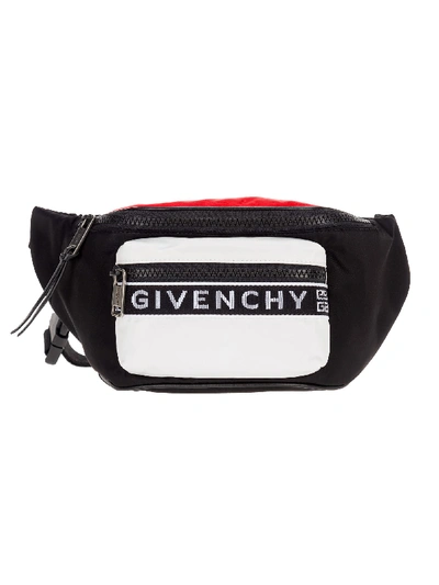 Shop Givenchy Bum Beltbag In Black/red/white