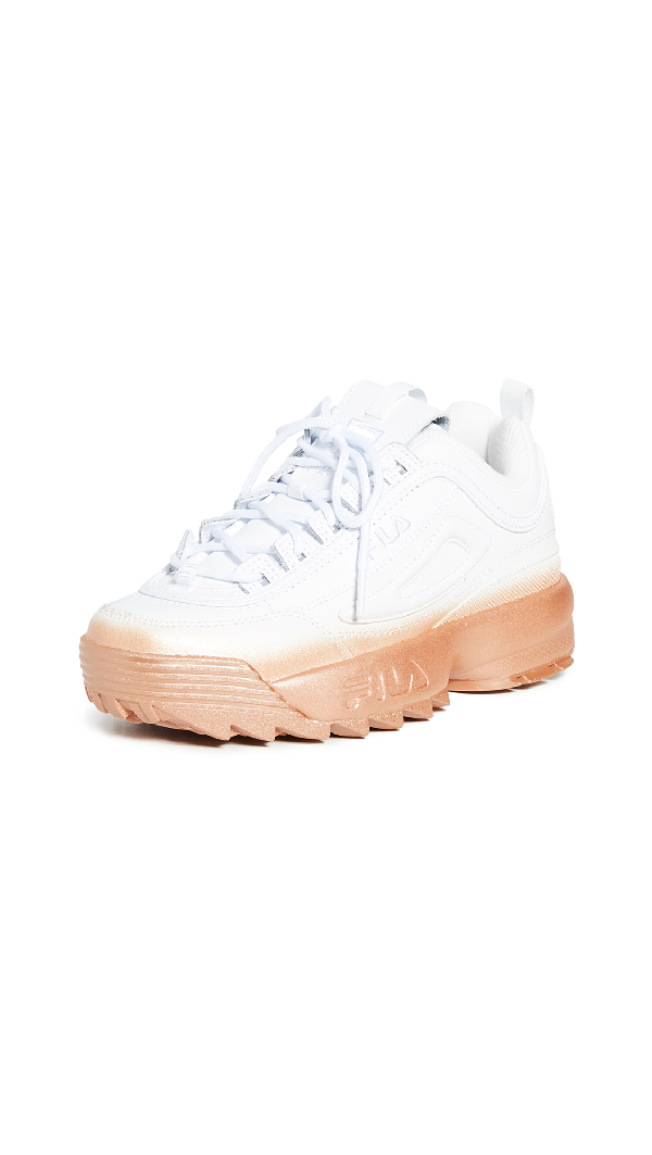 fila disruptor gold rose