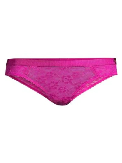 Shop Stella Mccartney Women's Linda Lace Bikini Briefs In Pink
