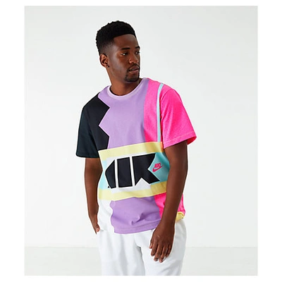 Nike Men's Sportswear Geometric T-shirt In Pink/purple Size 2x-large 100%  Cotton By | ModeSens