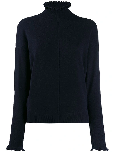 Shop Chloé Turtleneck Jumper In Blue