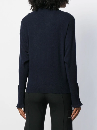 Shop Chloé Turtleneck Jumper In Blue