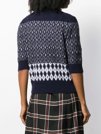 Shop Chloé Turtleneck Jumper In Blue