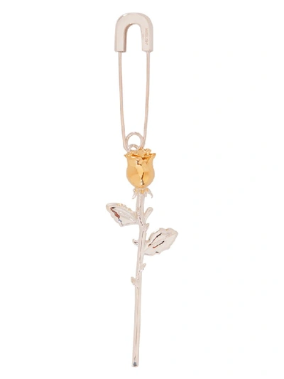 Shop Ambush Rose Charm Earring In Argento