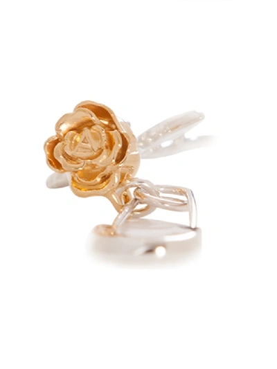 Shop Ambush Rose Charm Earring In Argento