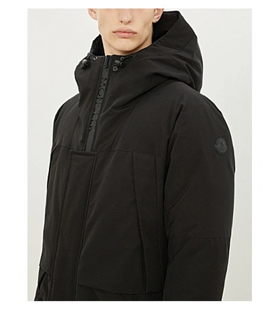 Shop Moncler Forster Padded Shell-down Parka In Black