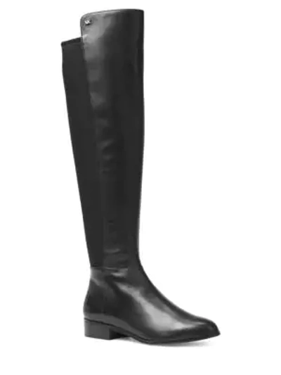 Shop Michael Michael Kors Bromley Leather Boots In Black