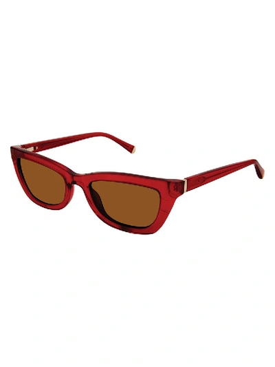 Shop Tura Kate Young For  Red Katia Sunglasses