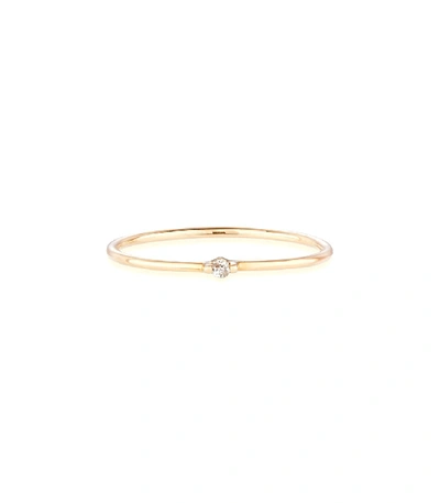 Shop Otiumberg Diamond Bamboo Ring In Gold
