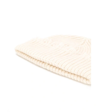 Shop Alanui Cashmere Wool Beanie In Cream