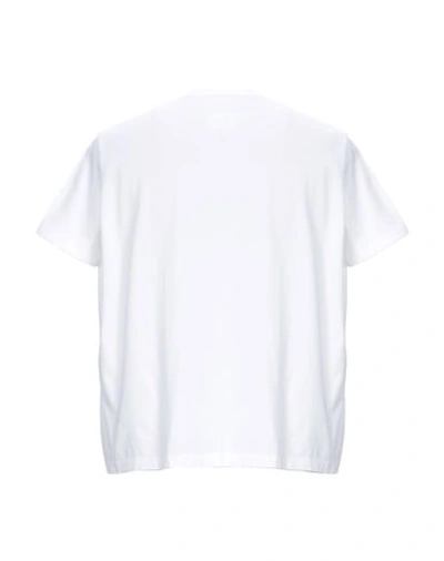 Shop Mm6 Maison Margiela T-shirts In White