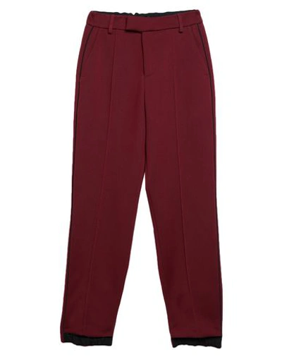 Shop Department 5 Woman Pants Burgundy Size 27 Polyester, Wool, Elastane In Red
